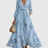 Rosalie – Elegantná dlhá plisovaná šaty