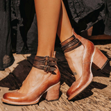 Léonie – Vintage bohémske členkové topánky