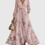 Rosalie – Elegantná dlhá plisovaná šaty
