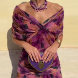 Louise | Elegantá Maxi Šaty na Párty s Výstrihom do V