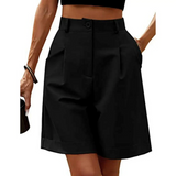 Geneviève | Elegantné bermudy s plisami