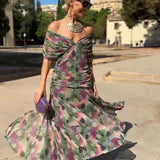 Louise | Elegantá Maxi Šaty na Párty s Výstrihom do V