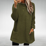 Nora | Fleece pulóver s vreckami