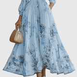 Rosalie – Elegantná dlhá plisovaná šaty