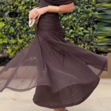 Louise | Elegantá Maxi Šaty na Párty s Výstrihom do V