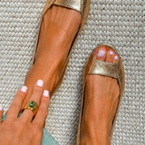 Adelina | Zlato-béžové sandále Comfort Chic