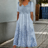 INDIGO | MIDI KVETINOVÉ ŠATY ELEGANTNÉ