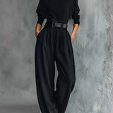 Elegantný Set Jessica™: Chic Top a Rovné Nohavice