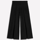 Ponte-Culottes s detailom skladania - horká čokoláda